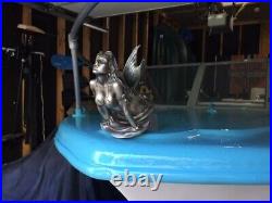 MERMAID HOOD ORNAMENT RARE Voluptuous Siren RUST PROOF RESIN Big Rig Rat Rod