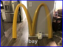 McDonalds Big M Advertising Sign Golden Arches Rare 5FT x 4 FT FREE SHIPPING