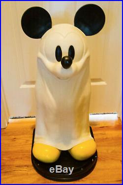 Mickey Mouse Light Up RARE Big Statue Halloween Ghost 30