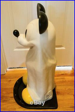 Mickey Mouse Light Up RARE Big Statue Halloween Ghost 30