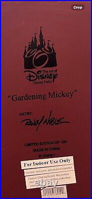 Mickey Mouse big Figure Gardening Mickey. Rare 1 Out Of 500. Art Of Disney