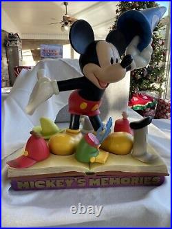Mickey's Memories Big Fig 22 Statue Figure Hats Sorcerer Steamboat Willie Rare