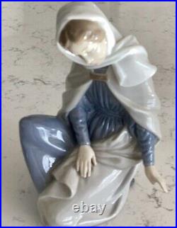 Nao By Lladro 3piece Nativity Set #7026 Glossy & Rare Crèche /stable Collectors