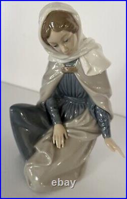 Nao By Lladro 3piece Nativity Set #7026 Glossy & Rare Crèche /stable Collectors