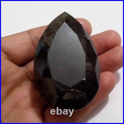 Natural Rare Black Sapphire Faceted Pear Shape 749 Crt Big Size Loose Gemstone