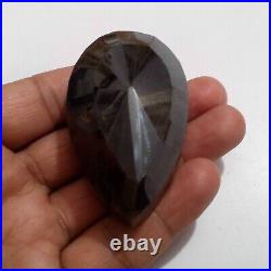 Natural Rare Black Sapphire Faceted Pear Shape 749 Crt Big Size Loose Gemstone