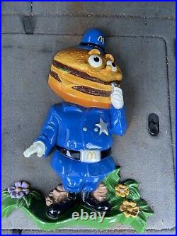 Officer Big Mac McDonalds Hamburger Vintage Store Statue Display Rare