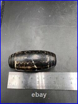 Old Ancient multi Eyes Chung dzi Agate very rare stone big bead#3