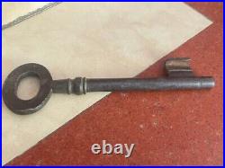 Old Vintage Rare Hand-made Unique Iron Rustic Big Size Key Collectible 7.5 Inc
