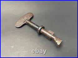 Old Vintage Rare Handmade Unique Shape Rustic Iron Big Skeleton Key Collectible