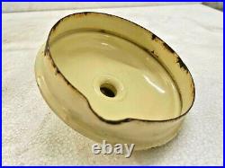 Old Vintage Rare Porcelain Enamel Iron Big Size Tea Kettle / Pot, Collectible