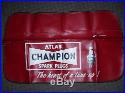 Original rare survivor 1960-70s Champion spark plug fender accessory Hot rod nos