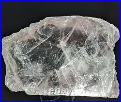 Pink Selenite Slab Raw Rare Large Big Huge Tall Crystal Chakra Gemstone