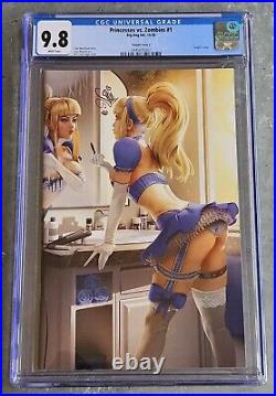 Princesses Vs Zombies #1 Virgin Cover CGC 9.8 Karl Liversidge? Rare Sexy