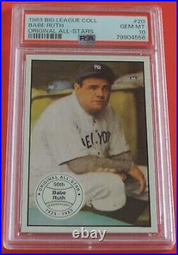 Psa 10 1983 Babe Ruth Original All-stars Big League Collection Rare Pop 2 L@@k