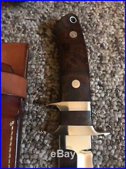 R. W. Loveless Custom Knife Maker Big Bear Sub Hilt Fighter Knife-sheath-rare