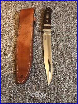 R. W. Loveless Custom Knife Maker Big Bear Sub Hilt Fighter Knife-sheath-rare