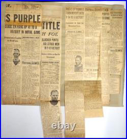 RARE 1920's Newspaper Article Collection NORTHWESTERN UNIVERSITY BIG 10 Sports