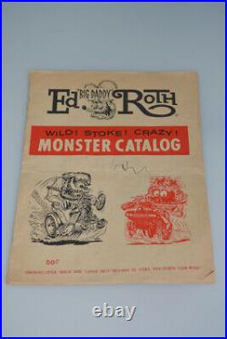 RARE 1960s Original Ed Big Daddy Roth Rat Fink Wild Stoke Crazy Monster Catalog