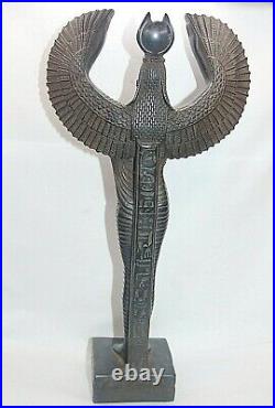 RARE ANCIENT EGYPTIAN ANTIQUE BIG ISIS Wings Statue Stone 1985-1854 BC