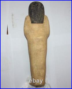 RARE ANCIENT EGYPTIAN ANTIQUE BIG USHABTI Statue With Protection Tomb Scarab