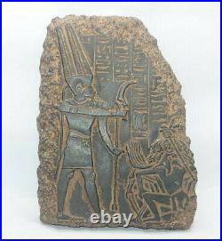 RARE ANCIENT EGYPTIAN ANTIQUE Thutmose III Big War Stella Steala 1493-1426 BC