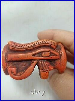 RARE ANTIQUE ANCIENT EGYPTIAN Big Ring Eye of Horus Luck Hiroglyphic 1372 Bc