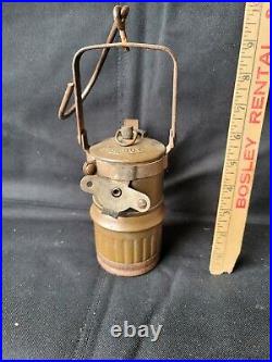 RARE BIG BOY MINER'S BRASS LANTERN FROM COAL MINE Collectible