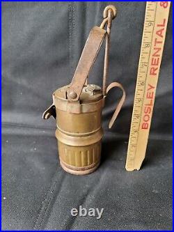 RARE BIG BOY MINER'S BRASS LANTERN FROM COAL MINE Collectible