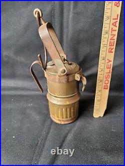 RARE BIG BOY MINER'S BRASS LANTERN FROM COAL MINE Collectible