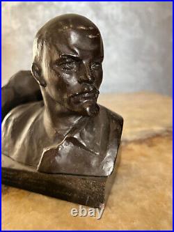 RARE BIG Weight 1640g Bust Lenin Original USSR