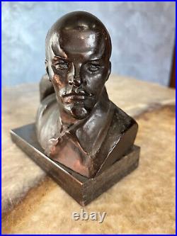 RARE BIG Weight 1640g Bust Lenin Original USSR