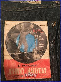 RARE Collection Johnny Hallyday Jean crée par Big Chief Le pantalon Johnny