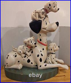 RARE Disney 101 Dalmatians 45th Anniversary Pongo WithPuppies Big Fig 20 WithBase