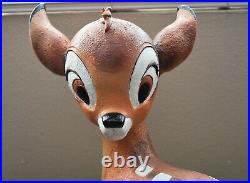 RARE Disney Bambi Statue 16 Tall Big Large Garden Yard DEER Figure / Repainted