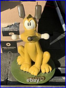 RARE Disney Direct Exclusive 12 Pluto Garden Statue Big Figure Fab 5