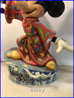 RARE Disney Jim Shore Mickey Mouse Sorcerer Magic is Everywhere Big Figure 24
