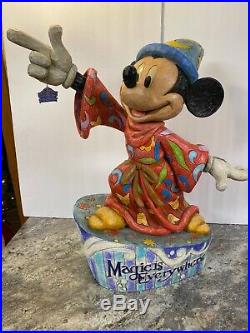 RARE Disney Jim Shore Mickey Mouse Sorcerer Magic is Everywhere Big Figure 24