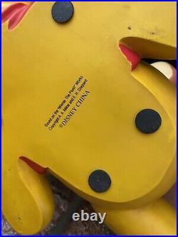 RARE Disney Parks Pooh Big Fig Figurine Tigger Tickle 16x22 RETIRED Room Decor