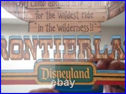 RARE Disneyland 1979 Glassiques Lithograph Pictorial Mirror Big Thunder Mountain