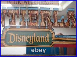 RARE Disneyland 1979 Glassiques Lithograph Pictorial Mirror Big Thunder Mountain
