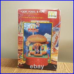 RARE Enesco McDonalds Big Mac Bears Music Box Vintage 1991 Collectible w Box