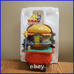 RARE Enesco McDonalds Big Mac Bears Music Box Vintage 1991 Collectible w Box