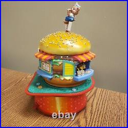 RARE Enesco McDonalds Big Mac Bears Music Box Vintage 1991 Collectible w Box