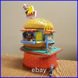 RARE Enesco McDonalds Big Mac Bears Music Box Vintage 1991 Collectible w Box