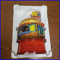 RARE Enesco McDonalds Big Mac Bears Music Box Vintage 1991 Collectible w Box