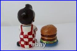 RARE Frisch's Restaurants Big Boy ceramic salt & pepper set