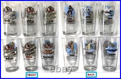 RARE Full Set 6 2003 Leinenkugels Beer Winter Sports Pint Glass NOS BIG BUTT