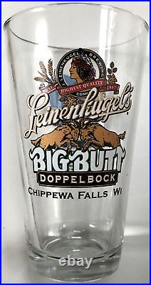 RARE Full Set 6 2003 Leinenkugels Beer Winter Sports Pint Glass NOS BIG BUTT