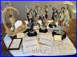 RARE Giuseppe Armani Lot Of 8 Sculptures With Certificates Pristine LOOK